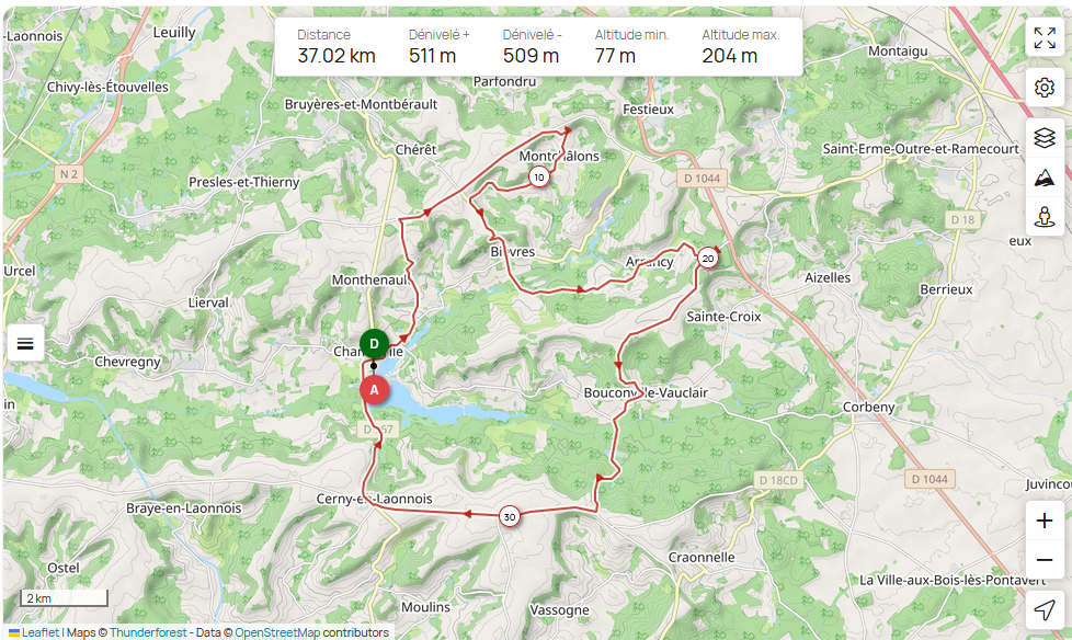 Triathlon M - Parcours vélo